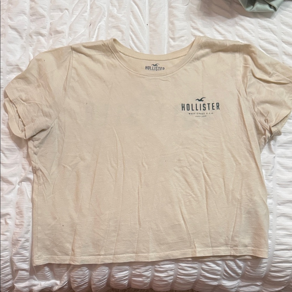 Hollister Beige Logo Tee